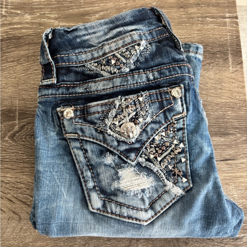 Miss Me Blue Embellished Women Jeans